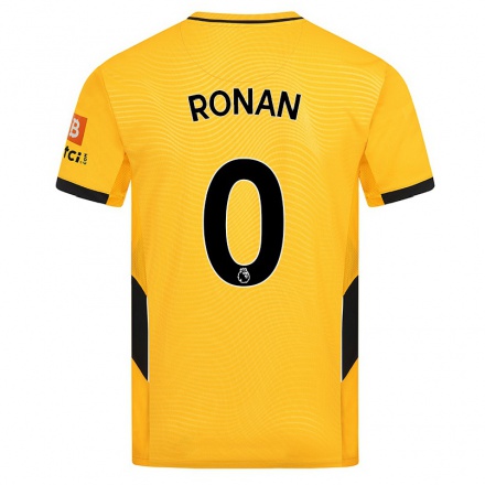 Niño Fútbol Camiseta Connor Ronan #0 Amarillo 1ª Equipación 2021/22 Camisa Chile