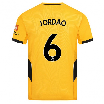 Niño Fútbol Camiseta Bruno Jordao #6 Amarillo 1ª Equipación 2021/22 Camisa Chile