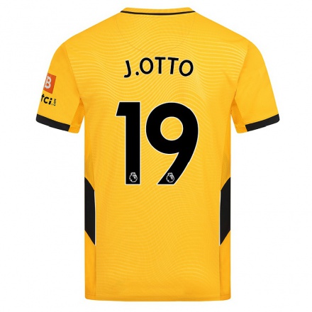 Niño Fútbol Camiseta Jonny Otto #19 Amarillo 1ª Equipación 2021/22 Camisa Chile