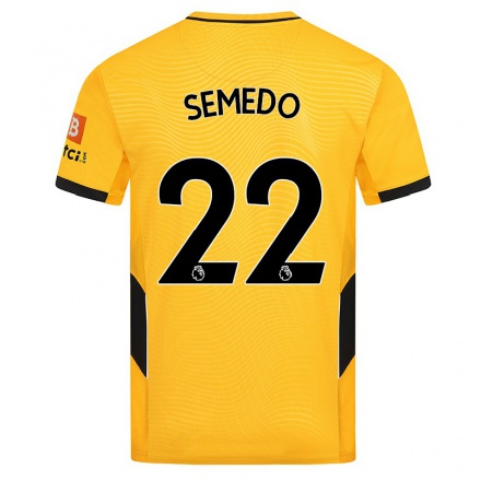 Niño Fútbol Camiseta Nelson Semedo #22 Amarillo 1ª Equipación 2021/22 Camisa Chile