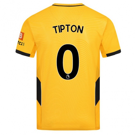 Niño Fútbol Camiseta Ollie Tipton #0 Amarillo 1ª Equipación 2021/22 Camisa Chile