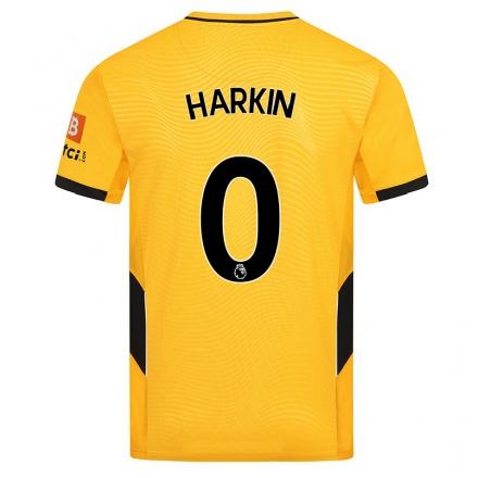Niño Fútbol Camiseta Lee Harkin #0 Amarillo 1ª Equipación 2021/22 Camisa Chile