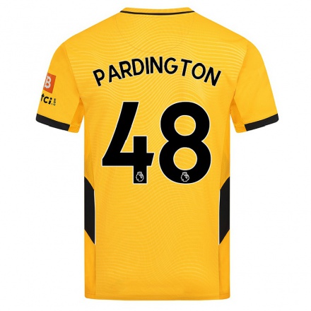 Niño Fútbol Camiseta Jamie Pardington #48 Amarillo 1ª Equipación 2021/22 Camisa Chile