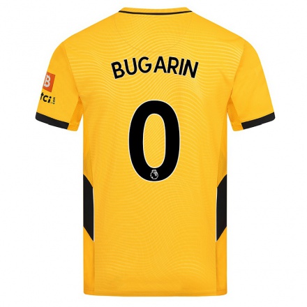 Niño Fútbol Camiseta Erik Bugarin #0 Amarillo 1ª Equipación 2021/22 Camisa Chile