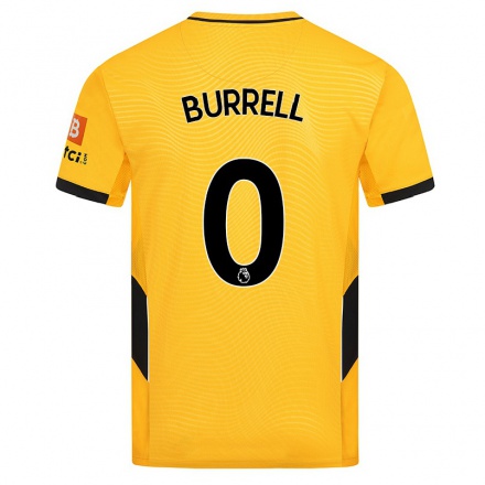 Niño Fútbol Camiseta Ackeme Francis-Burrell #0 Amarillo 1ª Equipación 2021/22 Camisa Chile