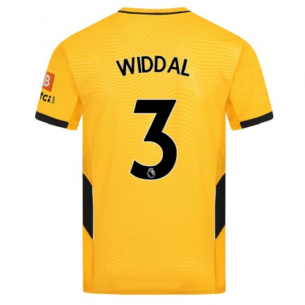 Niño Fútbol Camiseta Natalie Widdal #3 Amarillo 1ª Equipación 2021/22 Camisa Chile