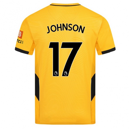 Niño Fútbol Camiseta Katie Johnson #17 Amarillo 1ª Equipación 2021/22 Camisa Chile