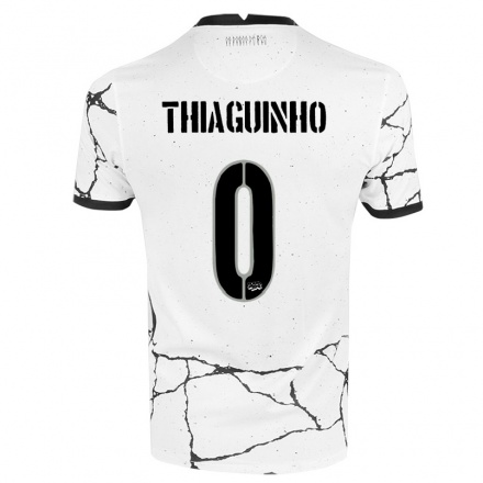 Niño Fútbol Camiseta Thiaguinho #0 Blanco 1ª Equipación 2021/22 Camisa Chile