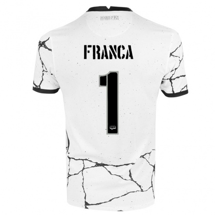 Niño Fútbol Camiseta Caique Franca #1 Blanco 1ª Equipación 2021/22 Camisa Chile