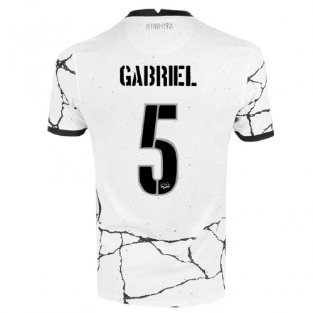 Niño Fútbol Camiseta Gabriel #5 Blanco 1ª Equipación 2021/22 Camisa Chile