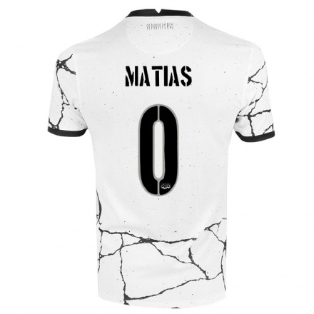 Niño Fútbol Camiseta Matheus Matias #0 Blanco 1ª Equipación 2021/22 Camisa Chile
