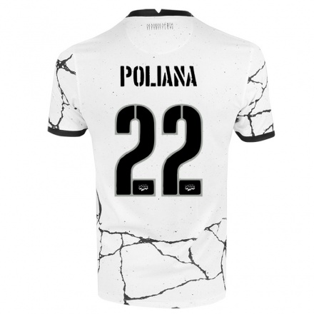 Niño Fútbol Camiseta Poliana #22 Blanco 1ª Equipación 2021/22 Camisa Chile