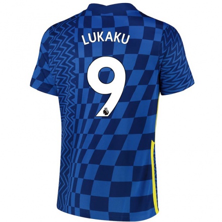 Niño Fútbol Camiseta Romelu Lukaku #9 Azul Oscuro 1ª Equipación 2021/22 La Camisa Chile