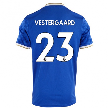 Niño Fútbol Camiseta Jannik Vestergaard #23 Azul Real 1ª Equipación 2021/22 La Camisa Chile