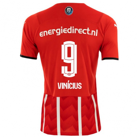 Niño Fútbol Camiseta Carlos Vinicius #9 Rojo 1ª Equipación 2021/22 La Camisa Chile