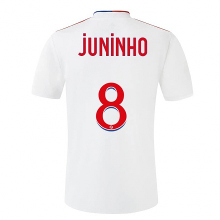 Niño Fútbol Camiseta Juninho Pernambucano #8 Blanco 1ª Equipación 2021/22 La Camisa Chile