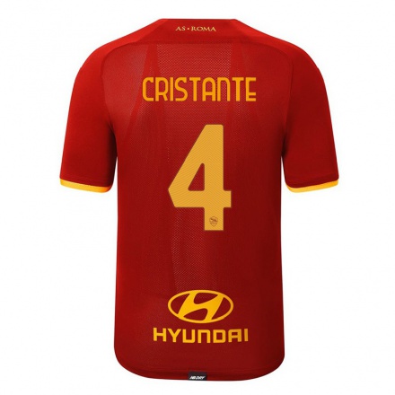 Niño Fútbol Camiseta Bryan Cristante #4 Rojo 1ª Equipación 2021/22 La Camisa Chile