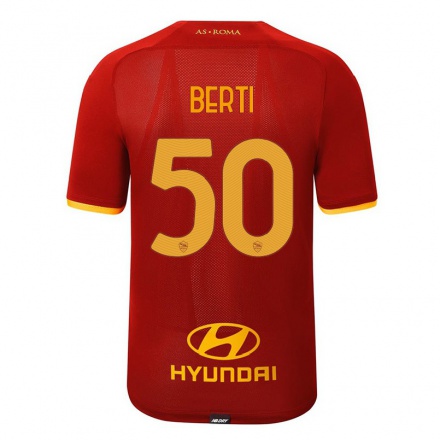 Niño Fútbol Camiseta Filippo Berti #50 Rojo 1ª Equipación 2021/22 La Camisa Chile