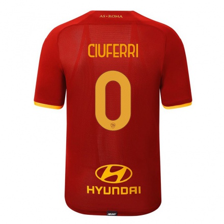 Niño Fútbol Camiseta Flavio Ciuferri #0 Rojo 1ª Equipación 2021/22 La Camisa Chile