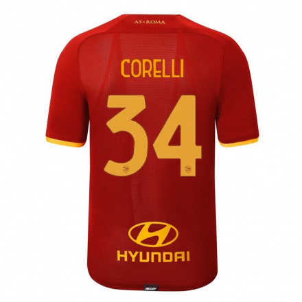 Niño Fútbol Camiseta Alice Corelli #34 Rojo 1ª Equipación 2021/22 La Camisa Chile