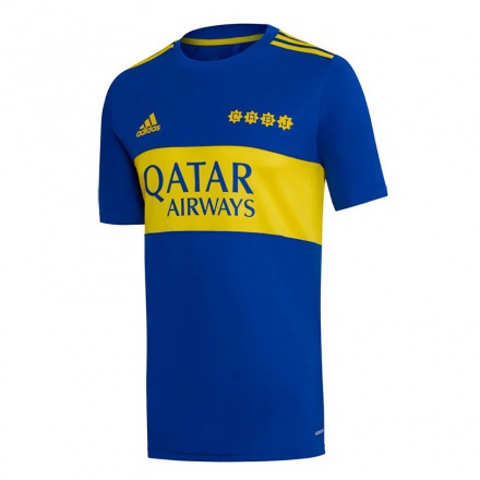 Niño Fútbol Camiseta Agustin Obando #34 Azul Real 1ª Equipación 2021/22 La Camisa Chile