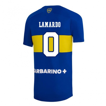 Niño Fútbol Camiseta Gonzalo Lamardo #0 Azul Real 1ª Equipación 2021/22 La Camisa Chile