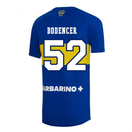 Niño Fútbol Camiseta Erik Bodencer #52 Azul Real 1ª Equipación 2021/22 La Camisa Chile