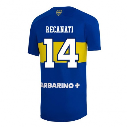 Niño Fútbol Camiseta Bianca Recanati #14 Azul Real 1ª Equipación 2021/22 La Camisa Chile