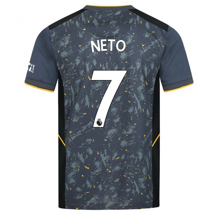 Niño Fútbol Camiseta Pedro Neto #7 Gris 2ª Equipación 2021/22 Camisa Chile