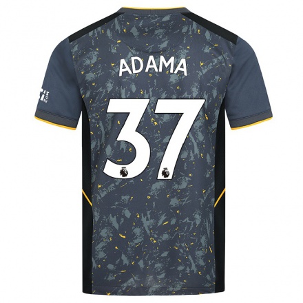 Niño Fútbol Camiseta Adama Traore #37 Gris 2ª Equipación 2021/22 Camisa Chile