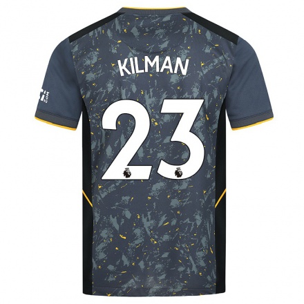 Niño Fútbol Camiseta Max Kilman #23 Gris 2ª Equipación 2021/22 Camisa Chile