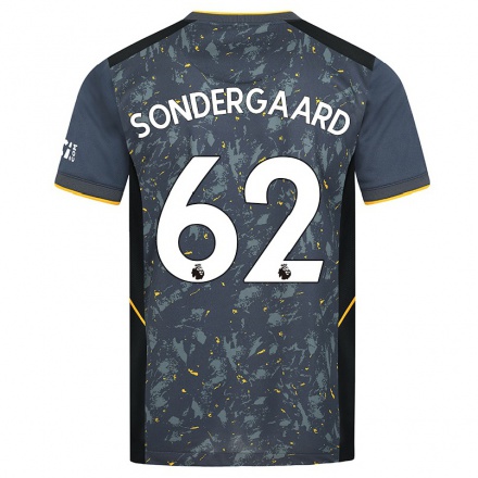 Niño Fútbol Camiseta Andreas Sondergaard #62 Gris 2ª Equipación 2021/22 Camisa Chile