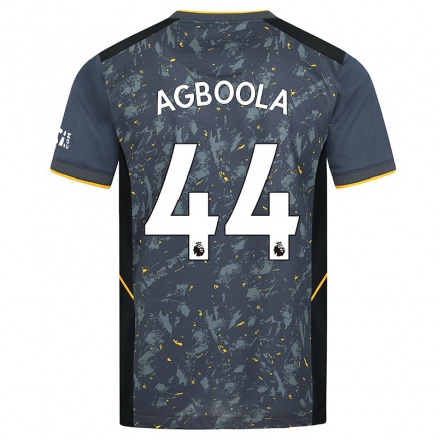 Niño Fútbol Camiseta Michael Agboola #44 Gris 2ª Equipación 2021/22 Camisa Chile