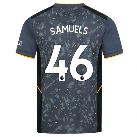 Niño Fútbol Camiseta Austin Samuels #46 Gris 2ª Equipación 2021/22 Camisa Chile