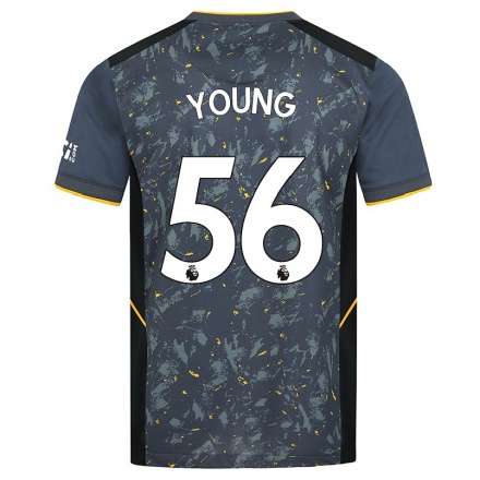 Niño Fútbol Camiseta Joe Young #56 Gris 2ª Equipación 2021/22 Camisa Chile