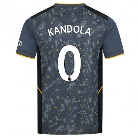 Niño Fútbol Camiseta Kam Kandola #0 Gris 2ª Equipación 2021/22 Camisa Chile