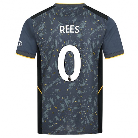Niño Fútbol Camiseta Mason Rees #0 Gris 2ª Equipación 2021/22 Camisa Chile