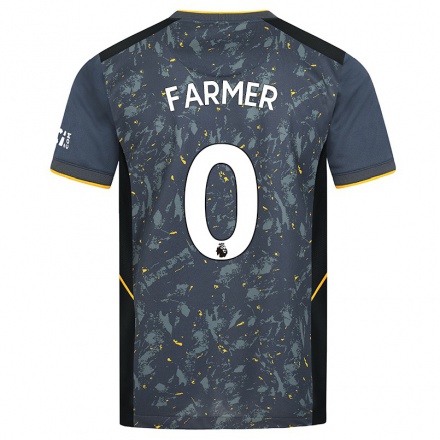 Niño Fútbol Camiseta Owen Farmer #0 Gris 2ª Equipación 2021/22 Camisa Chile
