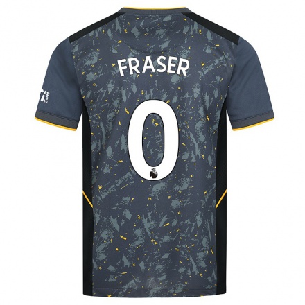 Niño Fútbol Camiseta Nathan Fraser #0 Gris 2ª Equipación 2021/22 Camisa Chile