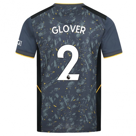 Niño Fútbol Camiseta Lyndsey Glover #2 Gris 2ª Equipación 2021/22 Camisa Chile
