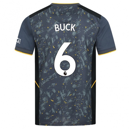 Niño Fútbol Camiseta Alex Buck #6 Gris 2ª Equipación 2021/22 Camisa Chile