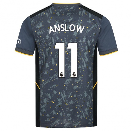 Niño Fútbol Camiseta Jen Anslow #11 Gris 2ª Equipación 2021/22 Camisa Chile