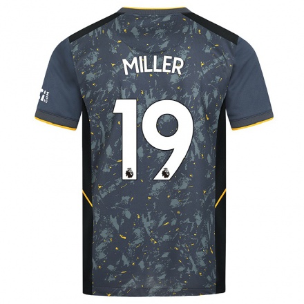 Niño Fútbol Camiseta Alisha Miller #19 Gris 2ª Equipación 2021/22 Camisa Chile