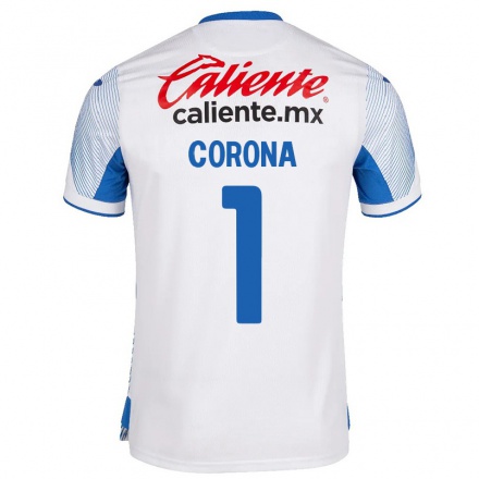 Niño Fútbol Camiseta Jesus Corona #1 Blanco 2ª Equipación 2021/22 Camisa Chile