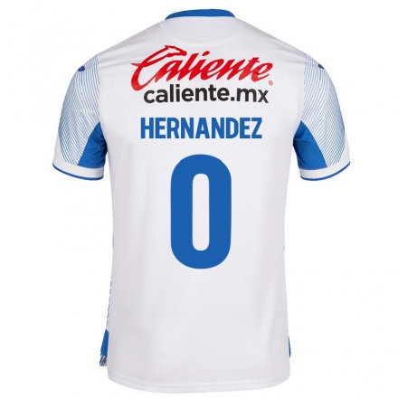 Niño Fútbol Camiseta Luis Hernandez #0 Blanco 2ª Equipación 2021/22 Camisa Chile