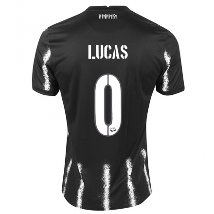 Niño Fútbol Camiseta Wallace Lucas #0 Negro 2ª Equipación 2021/22 Camisa Chile