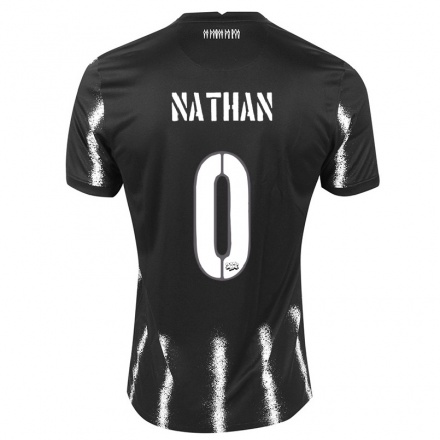 Niño Fútbol Camiseta Nathan #0 Negro 2ª Equipación 2021/22 Camisa Chile