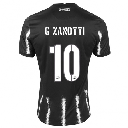 Niño Fútbol Camiseta Gabi Zanotti #10 Negro 2ª Equipación 2021/22 Camisa Chile