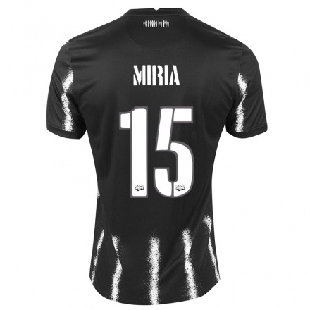 Niño Fútbol Camiseta Miria #15 Negro 2ª Equipación 2021/22 Camisa Chile