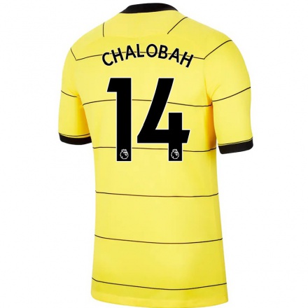 Niño Fútbol Camiseta Trevoh Chalobah #14 Amarillo 2ª Equipación 2021/22 La Camisa Chile